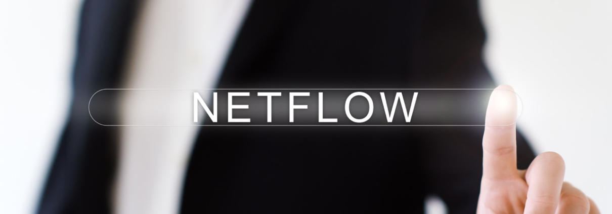 businessman spelling out NetFlow